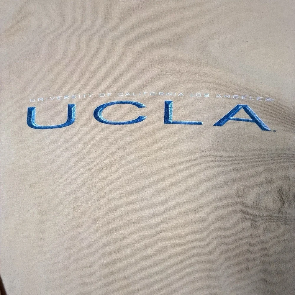 Vintage 90s JanSport UCLA Bruins Long Sleeve T Shirt Mens M Tan USA Made